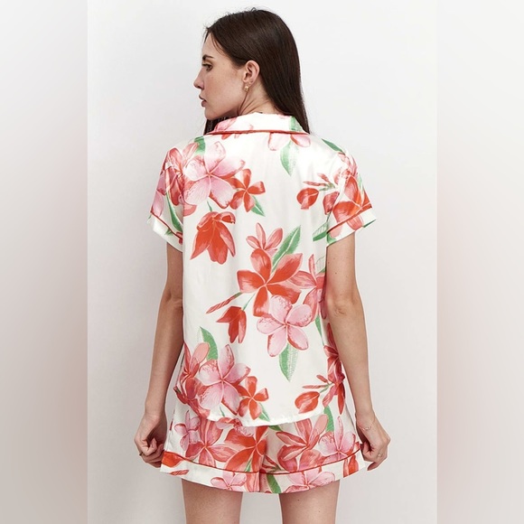 Nannette Lepore matching silk pajama set women’s size medium - Picture 3 of 9
